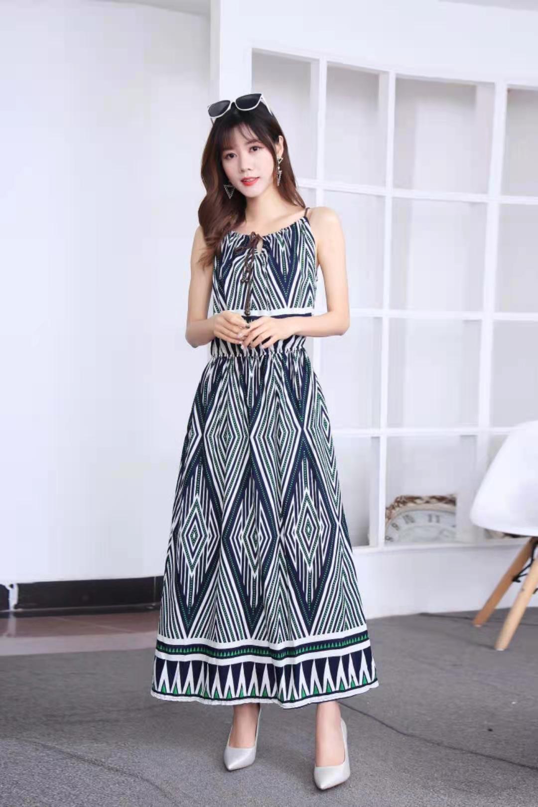 Casual Cotton Summer Long Sleeveless Dresses