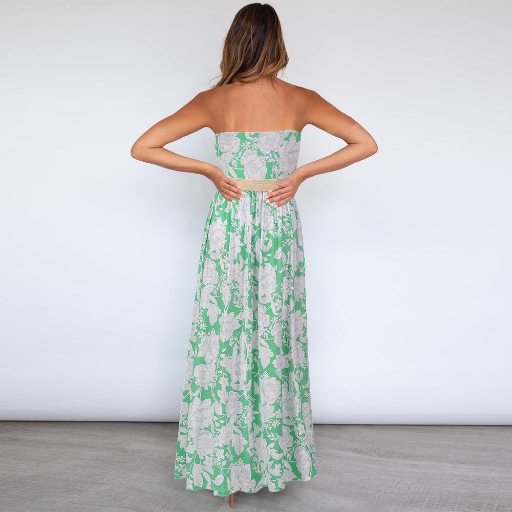 Strapless Summer Long Bohemia Dresses-STYLEGOING