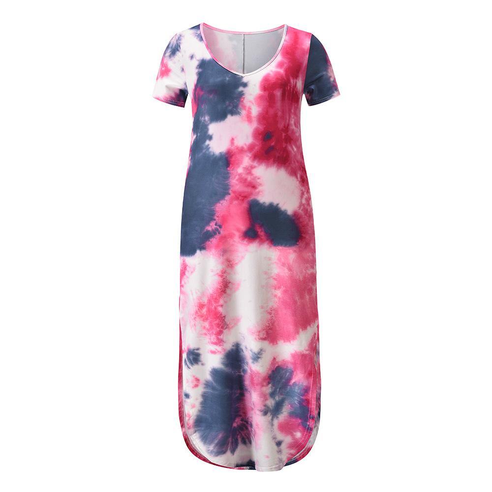 Plus Sizes High Waist Long Summer Dresses-STYLEGOING