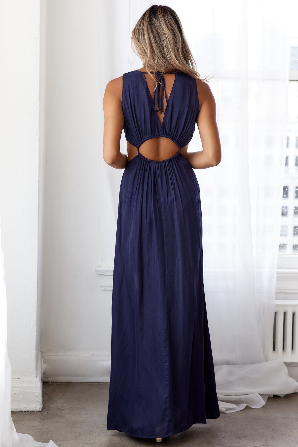 Sexy High Waist Backless Irregular Long Maxi Dresses
