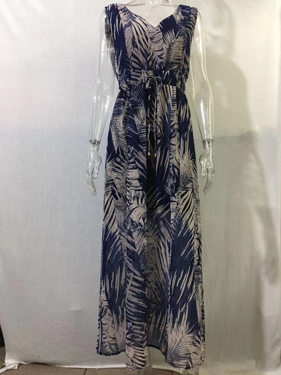 Sexy Summer Backless Lace Up Long Maxi Dresses