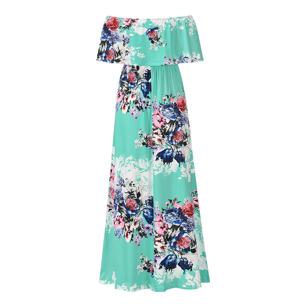 Sexy Strapless Women Boho Long Dresses