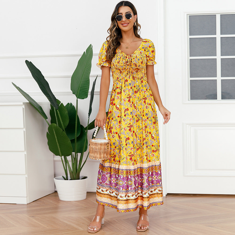 Fashion Summer Floral Long Maxi Dresses