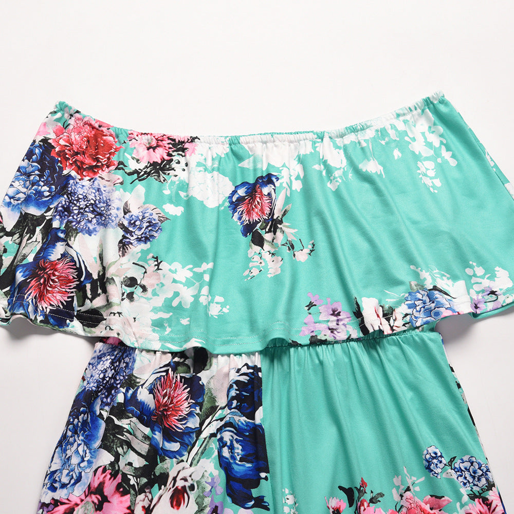 Sexy Strapless Women Boho Long Dresses