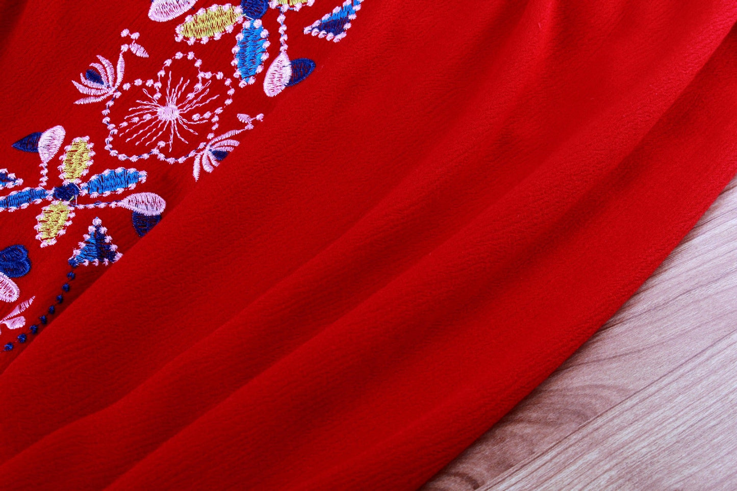 Ethnic Embroidery Summer Long Holiday Dresses