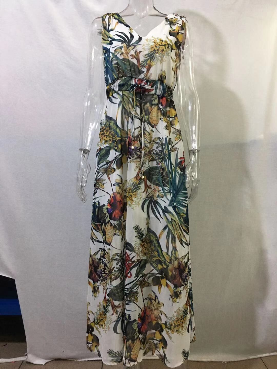 Sexy Summer Backless Lace Up Long Maxi Dresses