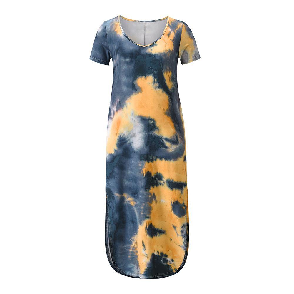 Plus Sizes High Waist Long Summer Dresses-STYLEGOING