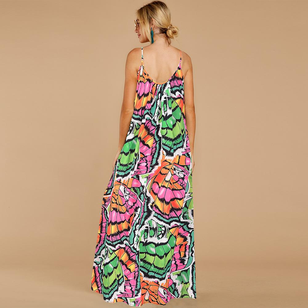 Summer Sleeveless Boho Long Maxi Dresses-STYLEGOING