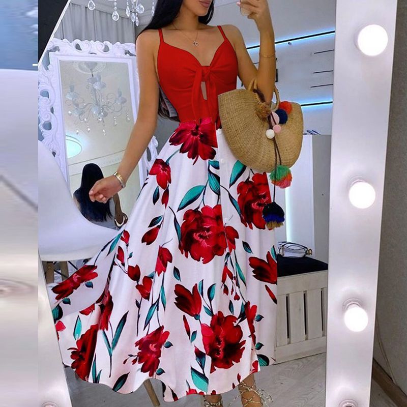 Sexy Sleevelss Summer Long Dresses