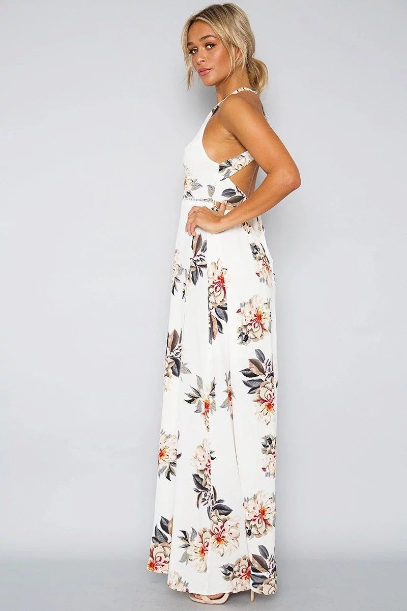 Sexy Summer Chiffon High Waist Beach Long Dresses
