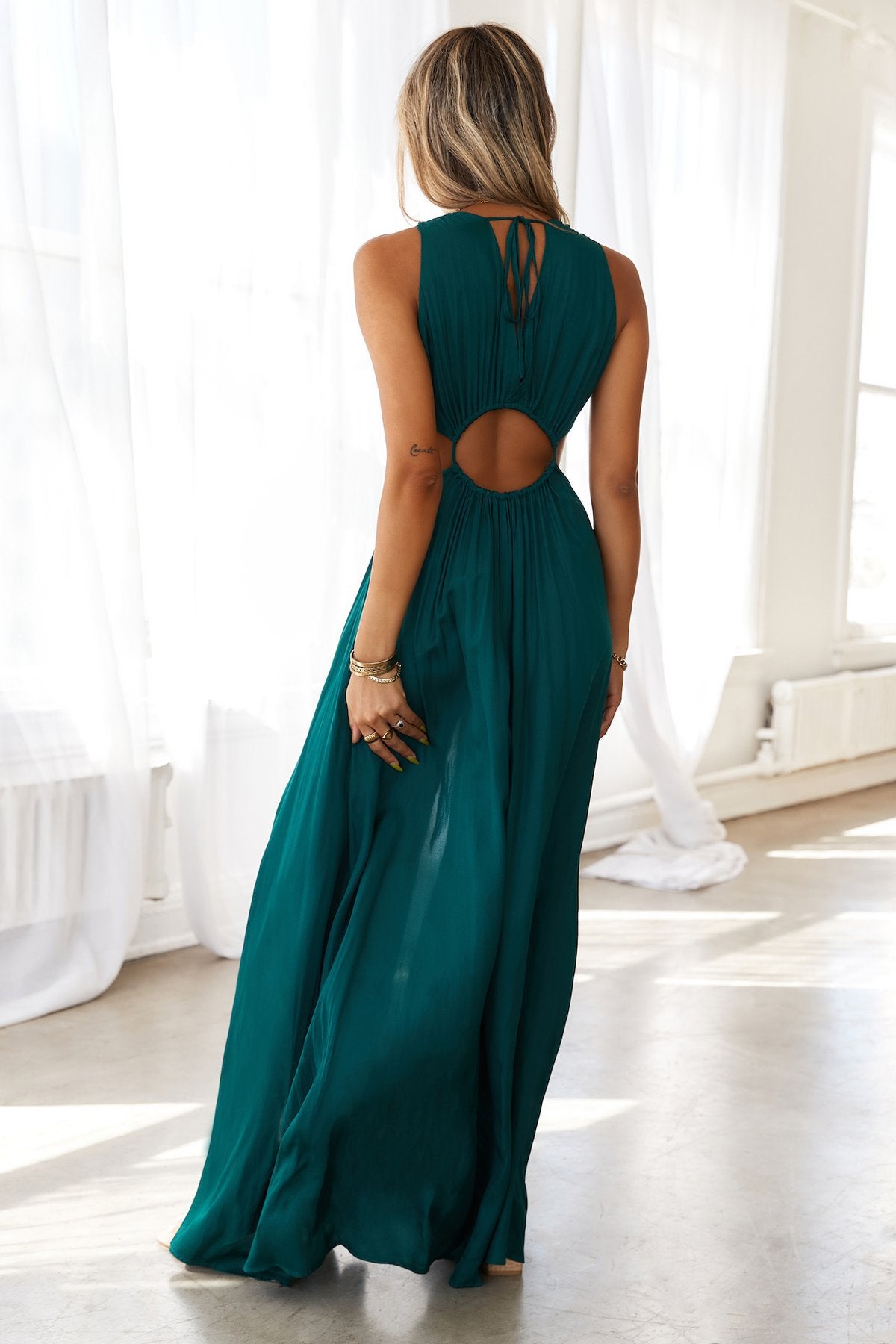 Sexy High Waist Backless Irregular Long Maxi Dresses