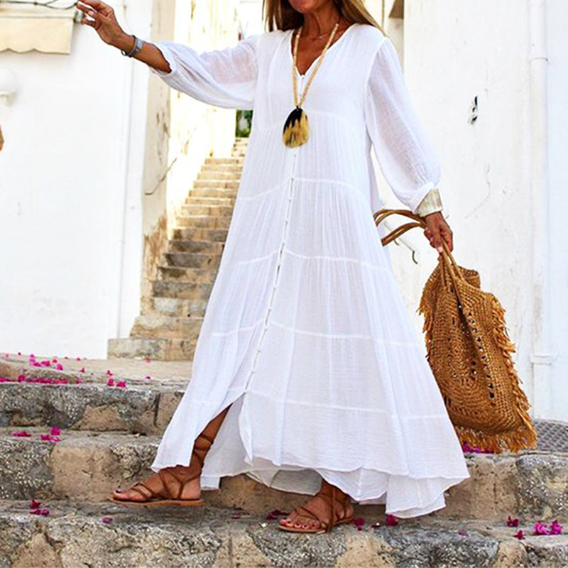 Summer Bohemian Long Sleeves Women Dresses