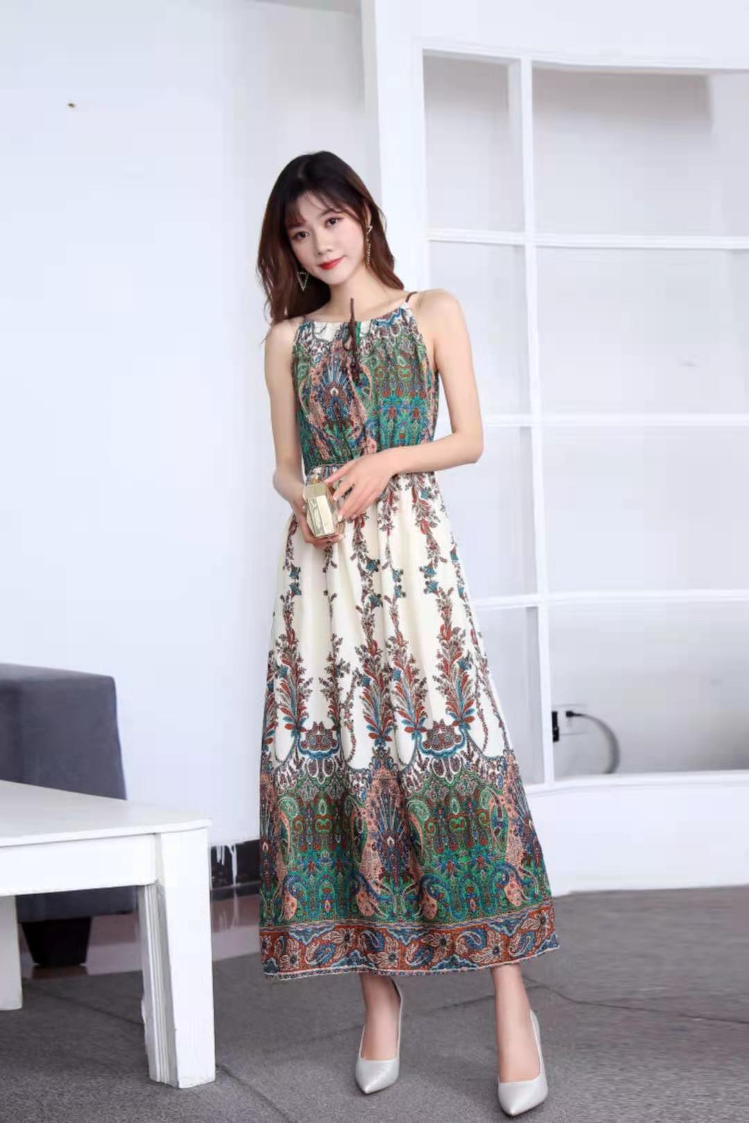 Casual Cotton Summer Long Sleeveless Dresses