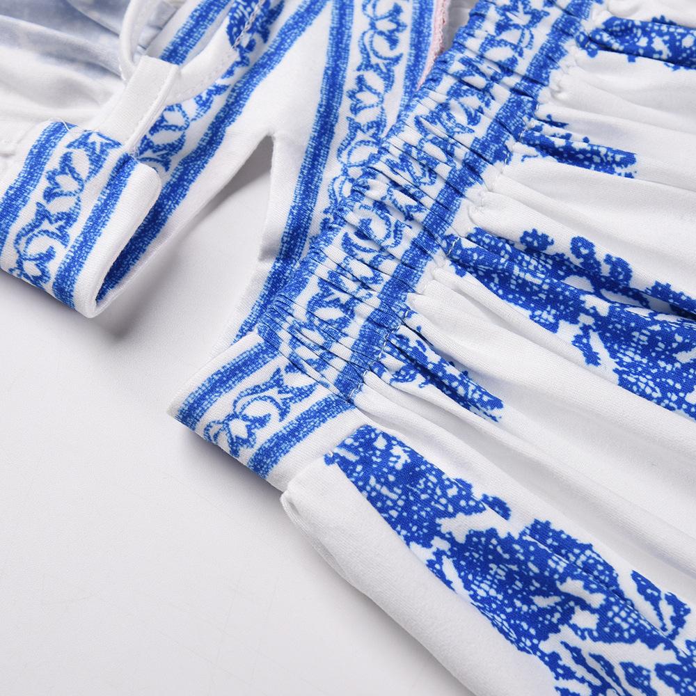 Sexy Split Front Backless Boho Lace Up Long Dresses-STYLEGOING