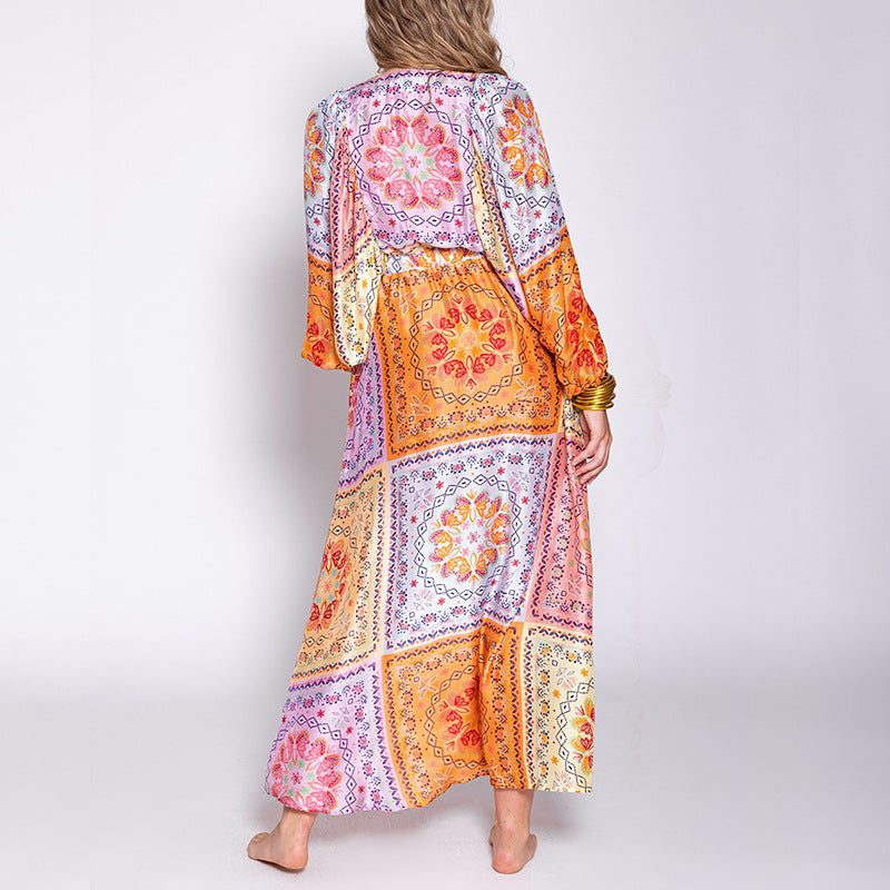 Summer Bohemian Women Holiday Long Dresses