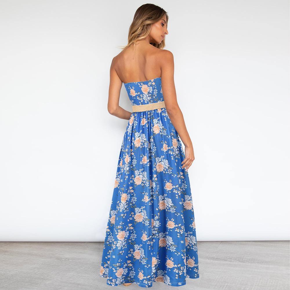 Strapless Summer Long Bohemia Dresses-STYLEGOING