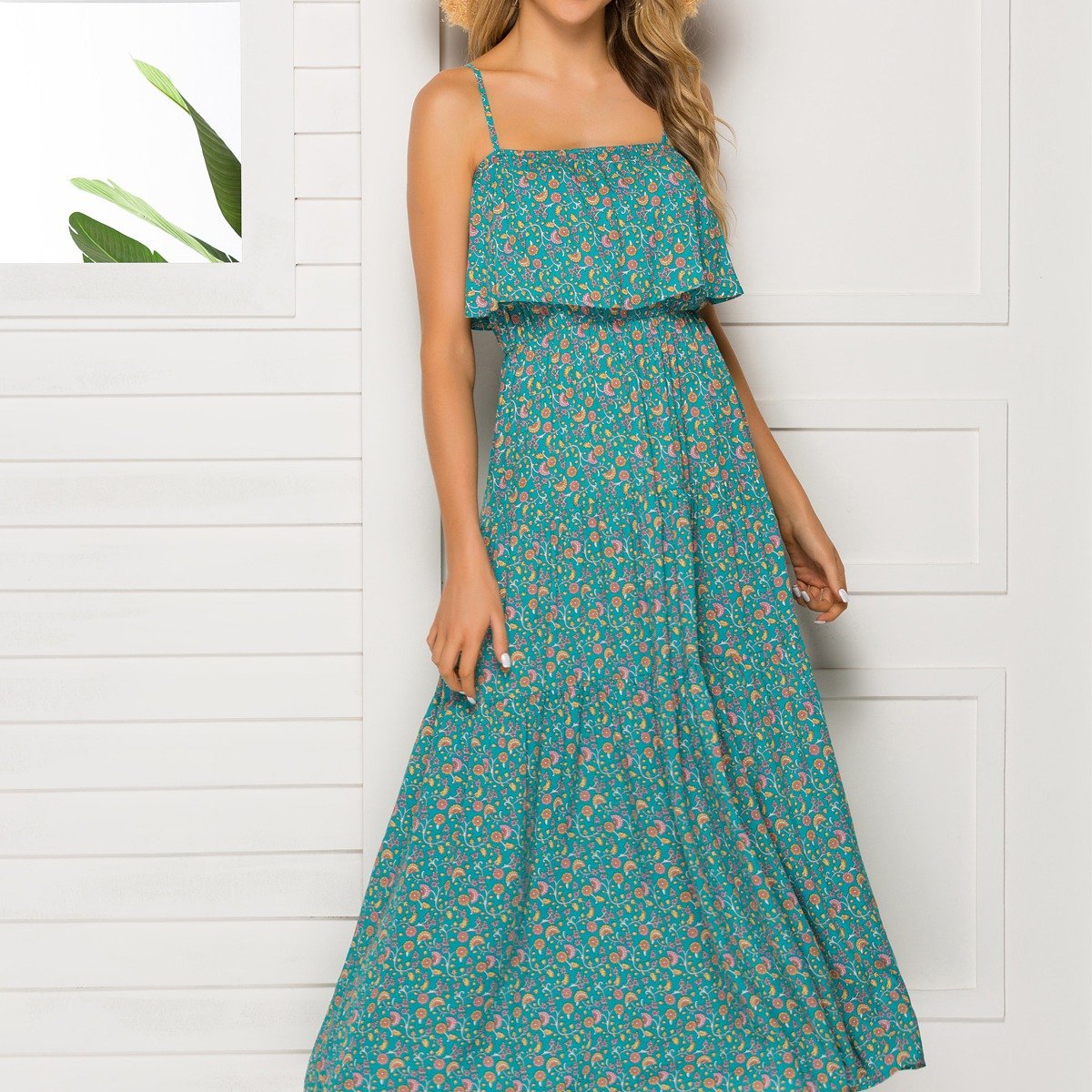 Leisure Bohemian Midi Dresses-STYLEGOING
