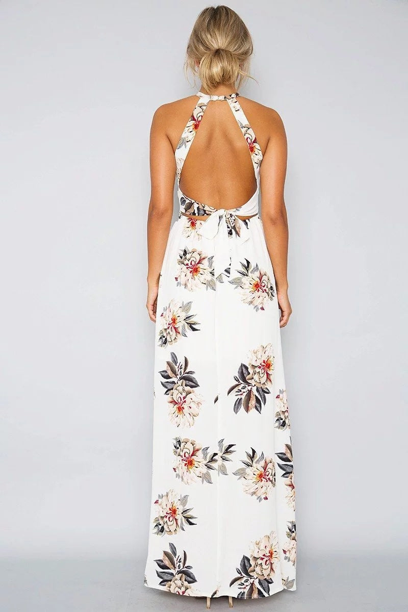 Sexy Summer Chiffon High Waist Beach Long Dresses