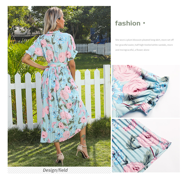 Women Ruffled Summer Holiday Short Beach Dresses